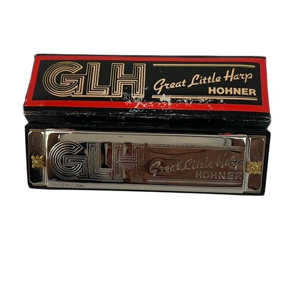 Vintage Hohner Harmonica GLH Great Little Harp C 10 Hole Music - Picture 1 of 5